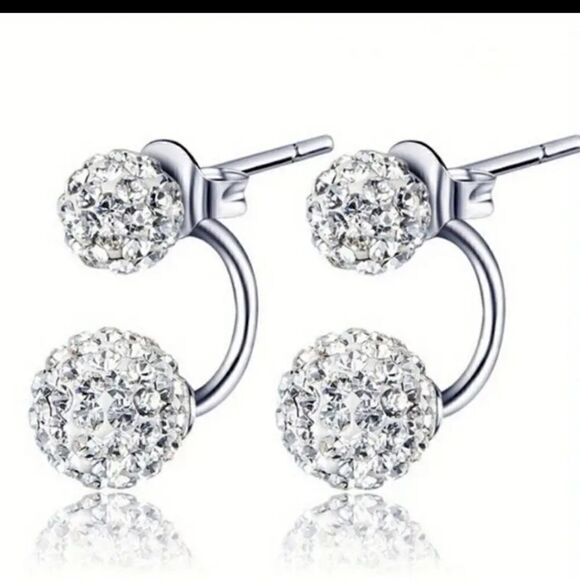 Piercing Style Rhinestone Earrings - Picture 7 of 8